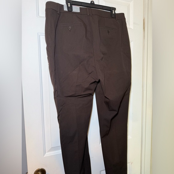 Talbot High Waist Straight Pants Brown Size 16 Curvy NWT Stretch Work Dress - Picture 3 of 6